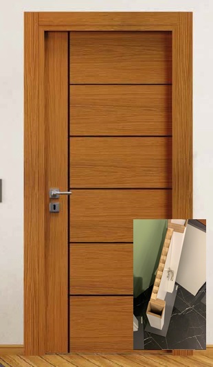 ENDUSTRIYEL AHSAP-AHSAP IZGARA DOLGU KAPI (URT)