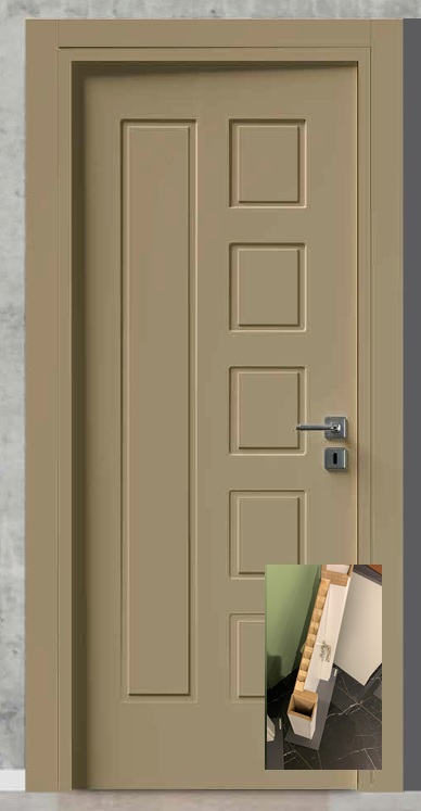 LAKE PREMIUM BOYA AHSAP IZGARA DOLGU KAPI (URT)