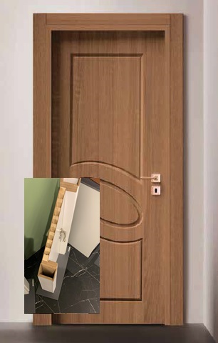 PVC PREMIUM AHSAP IZGARA DOLGU KAPI (URT)