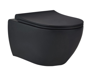 KNIDOS SIYAH ASMA KLOZET(T.D'LI)+SOFT CLOSE KAPAK